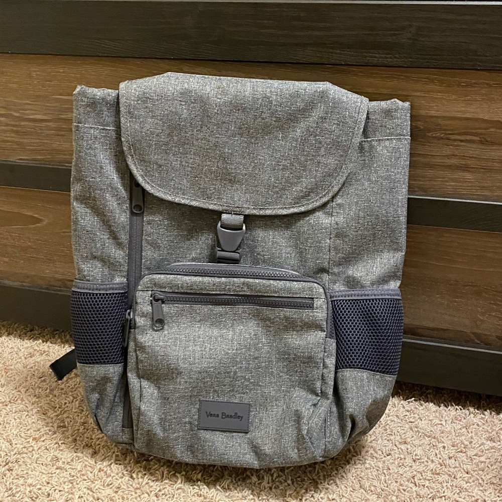 Vera Bradley Gray Laptop Backpack